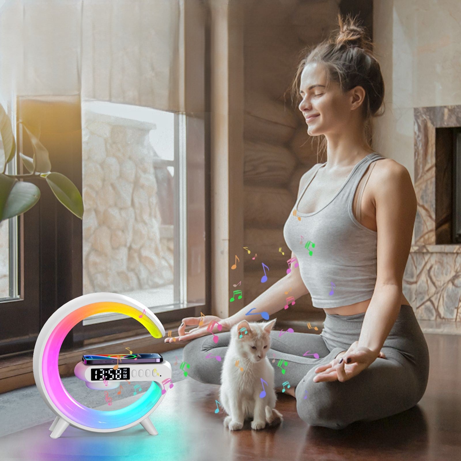 Luminária 4 em 1 Bluetooth