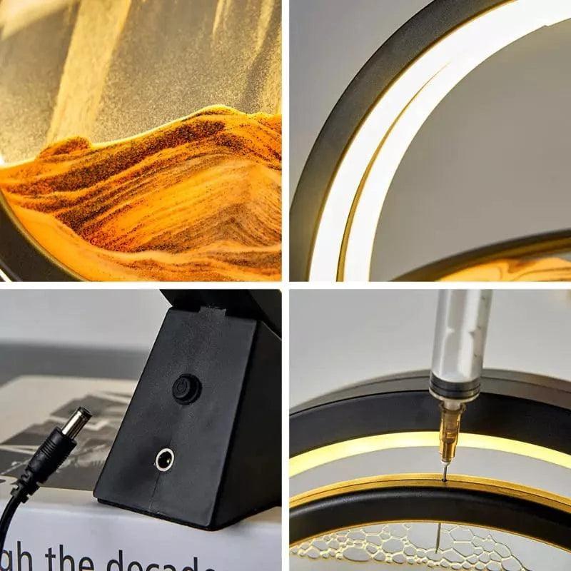 Luminária de Mesa e Abajur Ampulheta LED Decorativa E Bela Casa