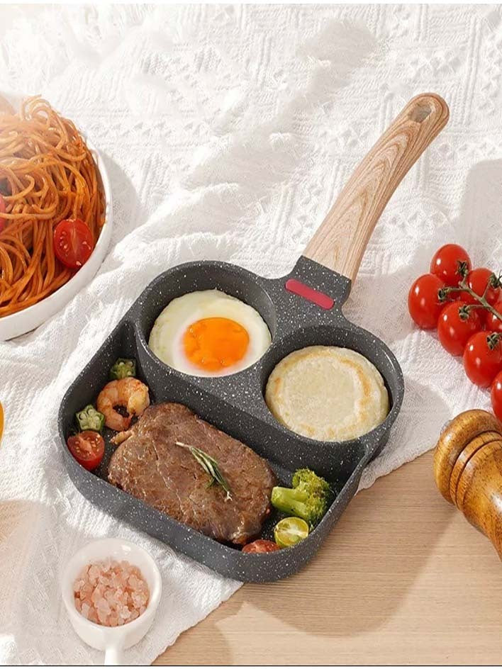 Frigideira Antiaderente 3 Furos Multiuso