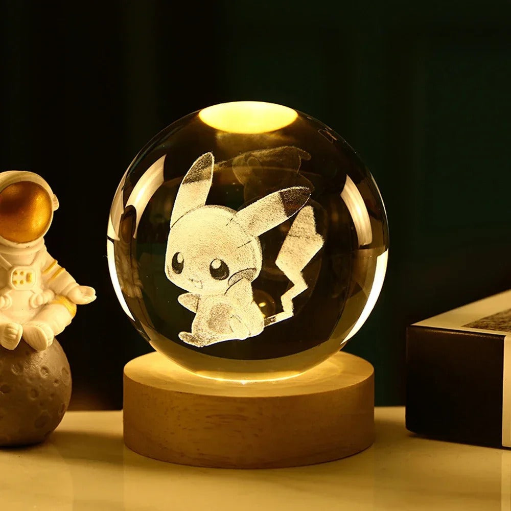 Luminária de Mesa Led Bola de Cristal - Elegância e Sofisticação para Sua Casa
