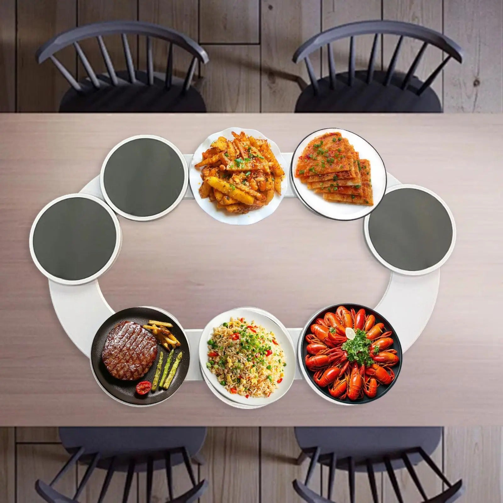 Bandeja de Mesa Giratória Exclusivo E Bela Casa