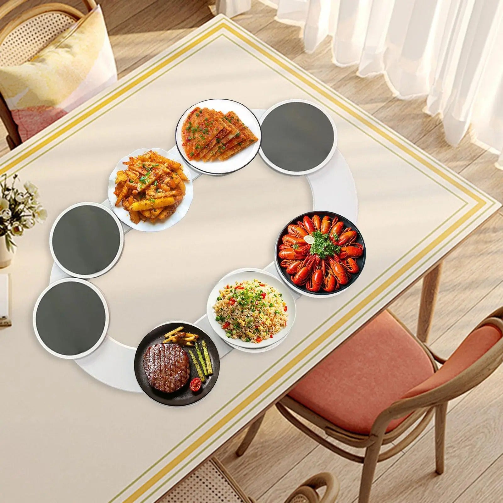 Bandeja de Mesa Giratória Exclusivo E Bela Casa