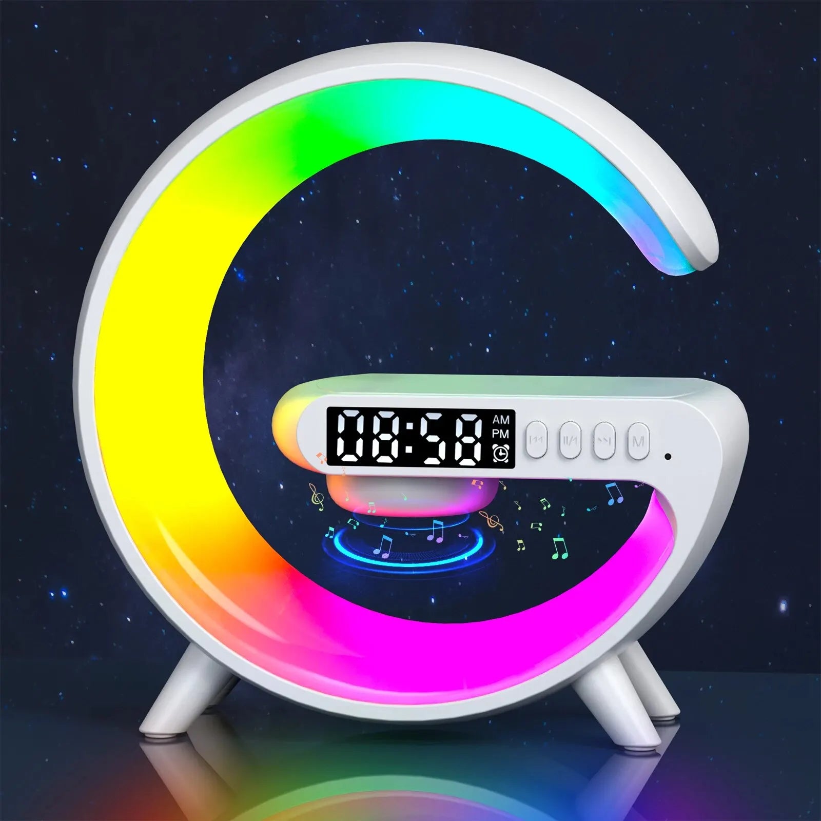 Luminária 4 em 1 Bluetooth