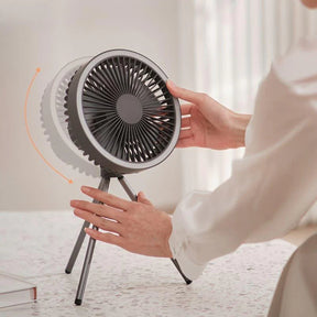 Ventilador de Coluna Portatil Recarregavel de Mesa