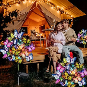 Luzes Solares de Borboletas para Jardim E Bela Casa