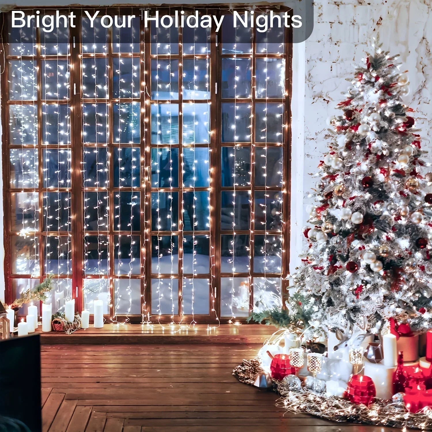 Cortinas de Luzes em Led com controle remoto