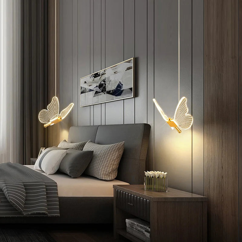 Luminária de LED em Formato de Borboleta | Luz Decorativa Exclusiva