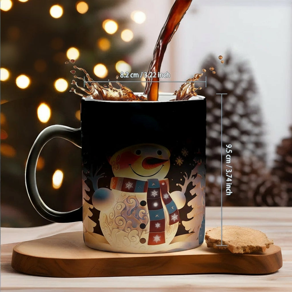 Caneca Mágica de Natal - Papai Noel e Amigos