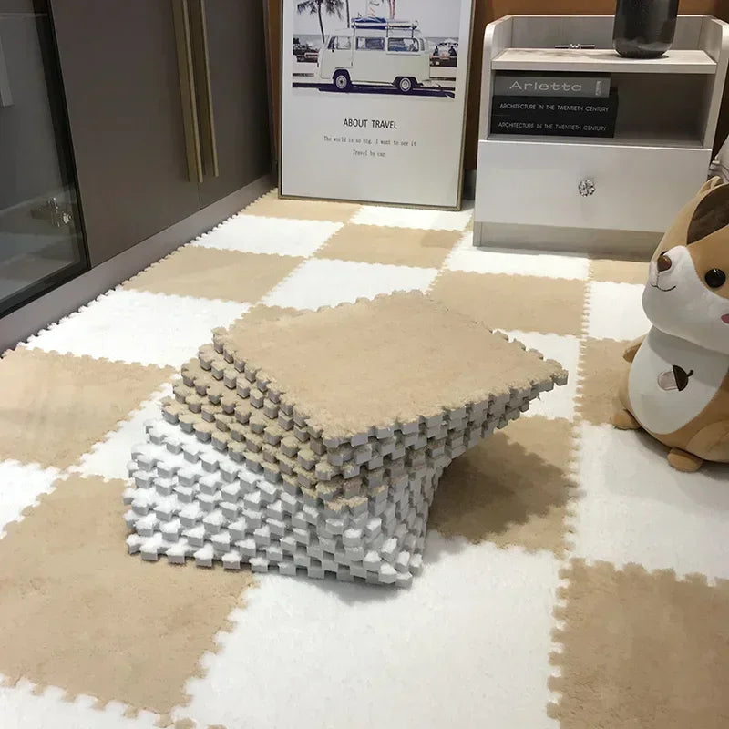 Tapete Modular de Pelúcia E Bela Casa