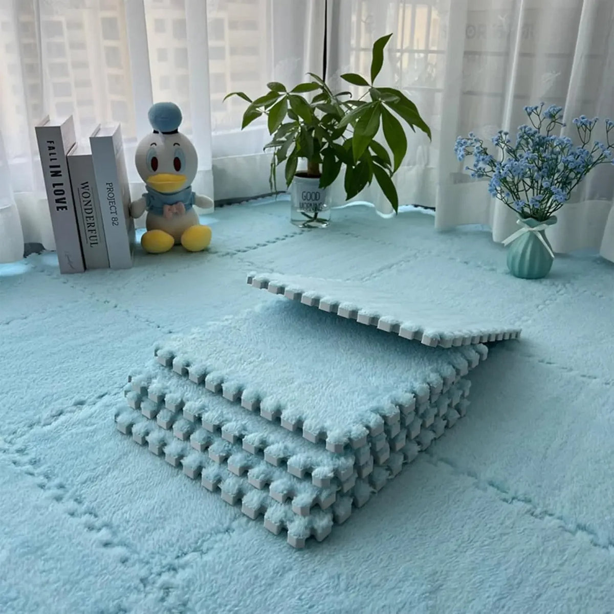 Tapete Modular de Pelúcia E Bela Casa (10%Off na Segunda Unidade)