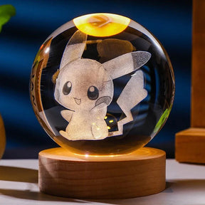 Luminária de Mesa Led Bola de Cristal - Elegância e Sofisticação para Sua Casa